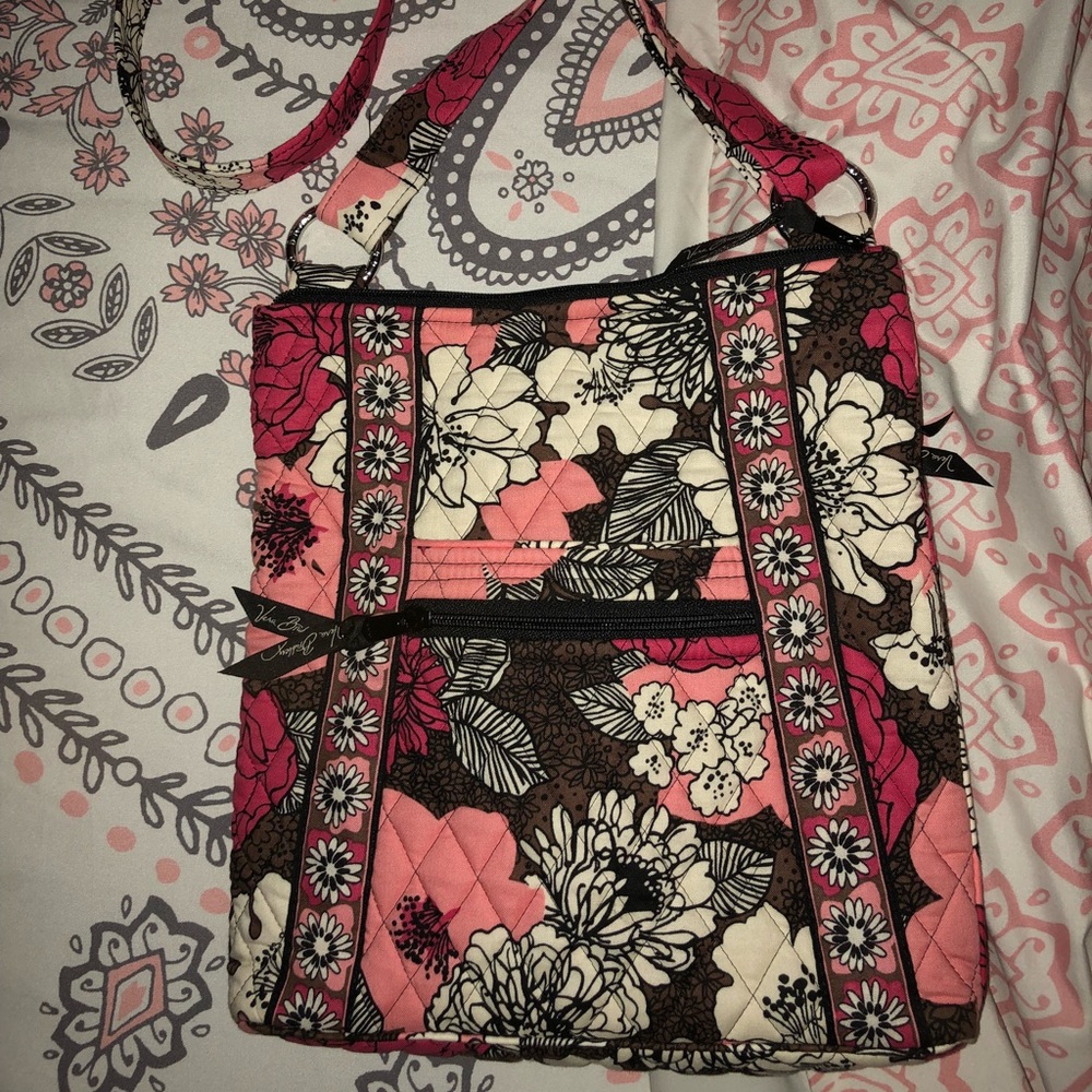 Vera Bradley Mocha Rouge Crossbody